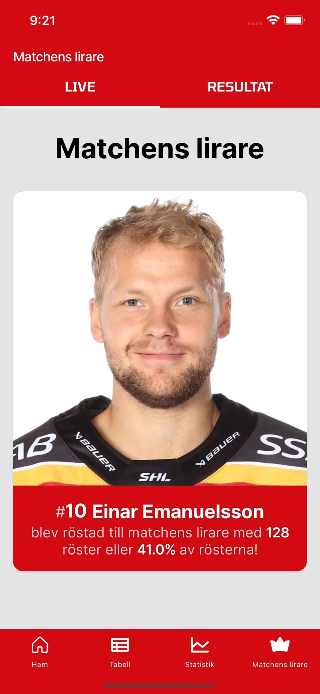 Luleå Hockey app screenshot 2