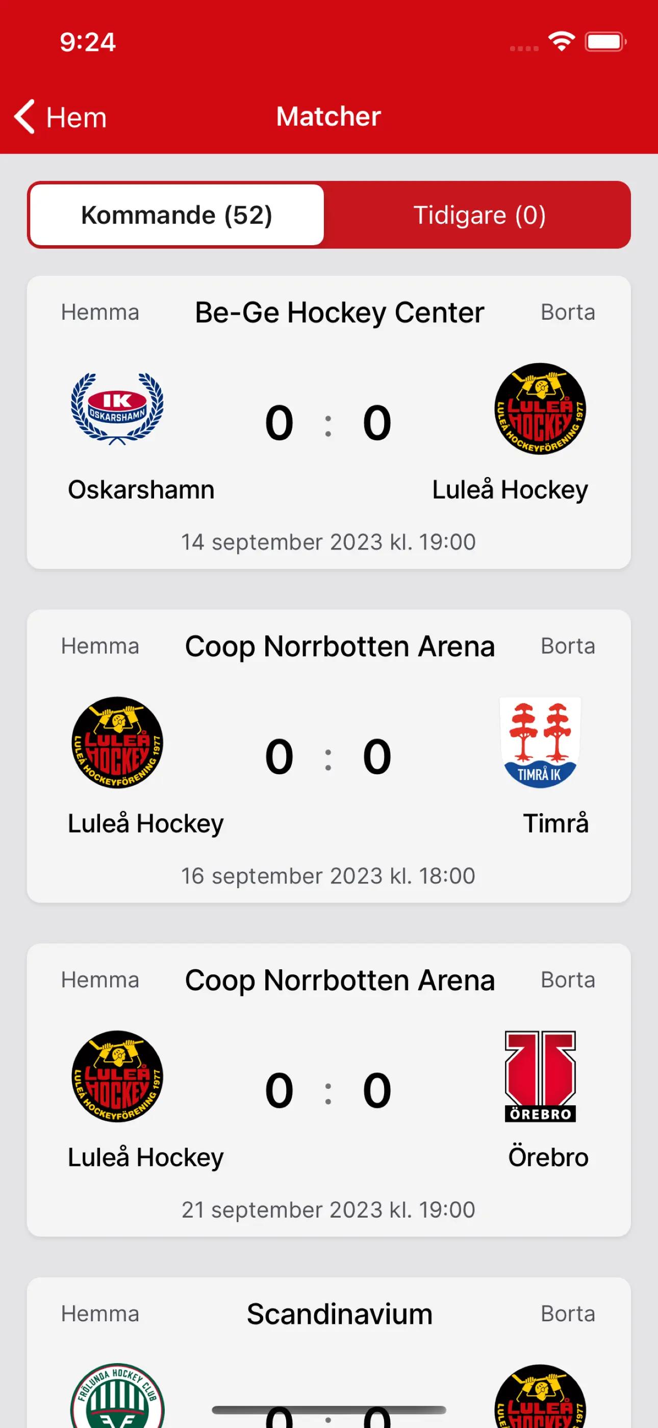 Luleå Hockey app screenshot 8